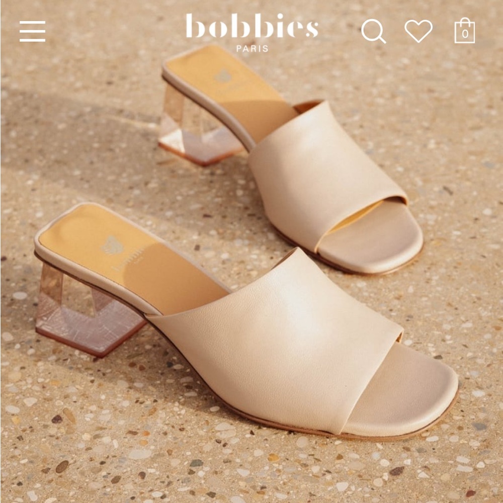 Bobbie’s Paris Margot mid-heeled mules Margot size 39 color chai latte